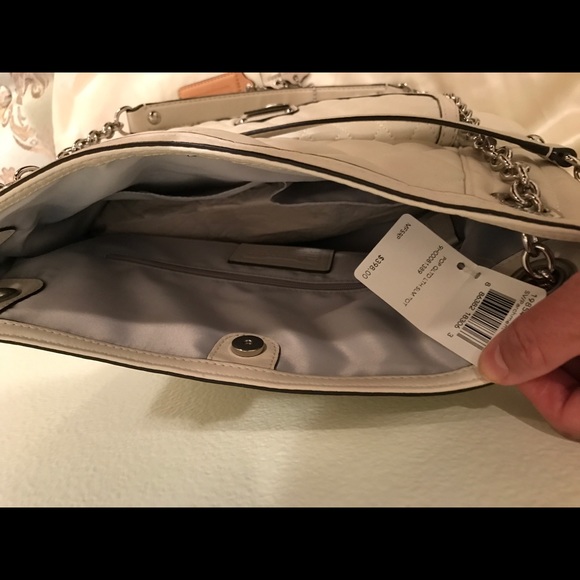 Coach Ivory Quilted Leather Tote